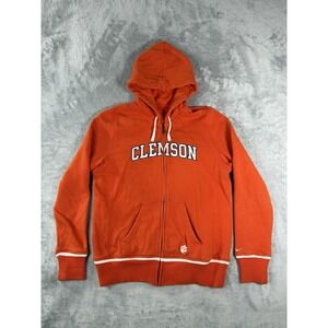 Clemson Tigers Nike Jacket Womens Large 12-14 Orange Full Zip Hooded